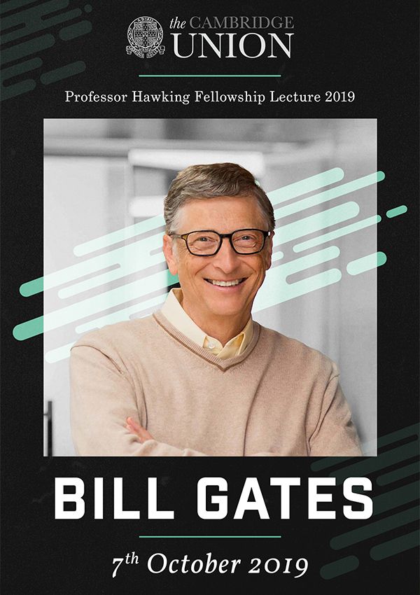 Poster for Bill Gates event